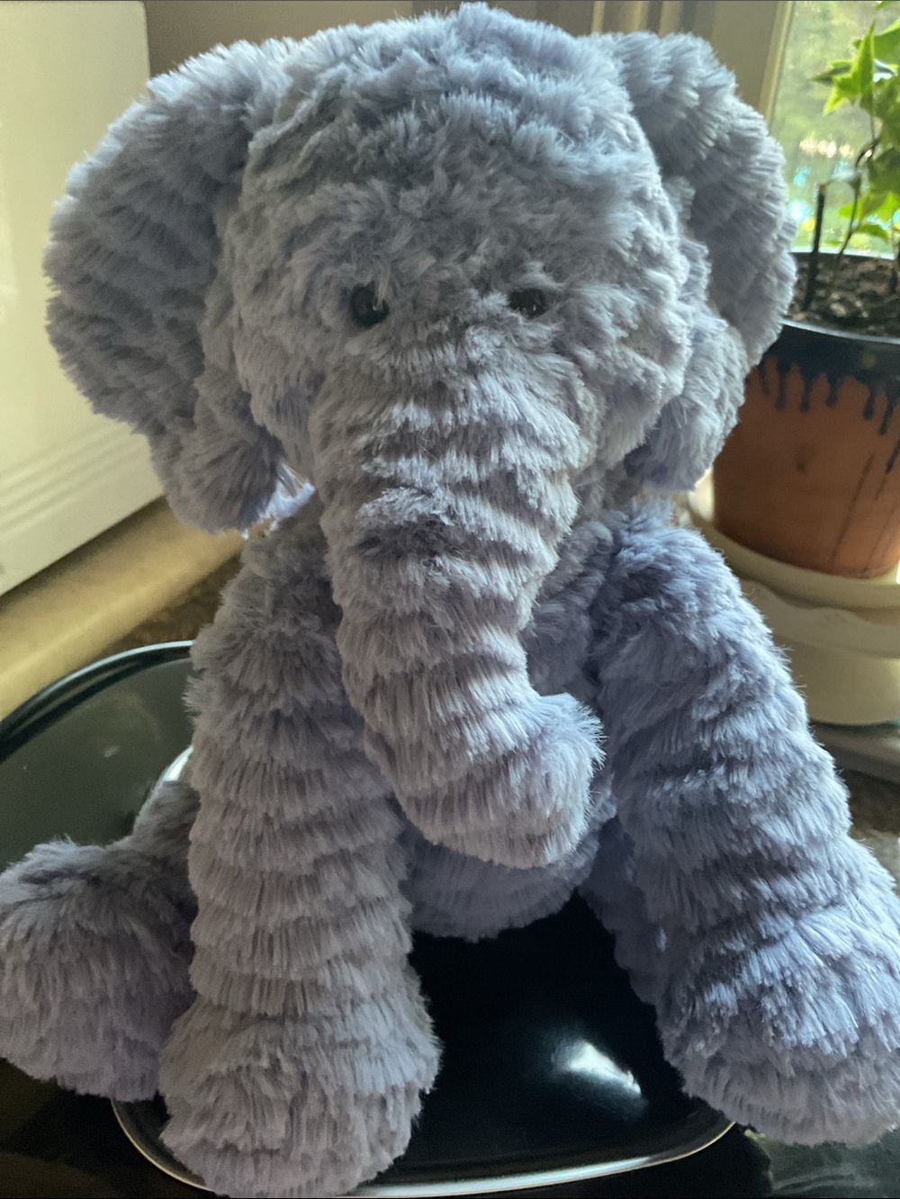 Jellycat 8" Fuddlewuddle Elephant Blue Purple Stuffed Animal Plush Toy